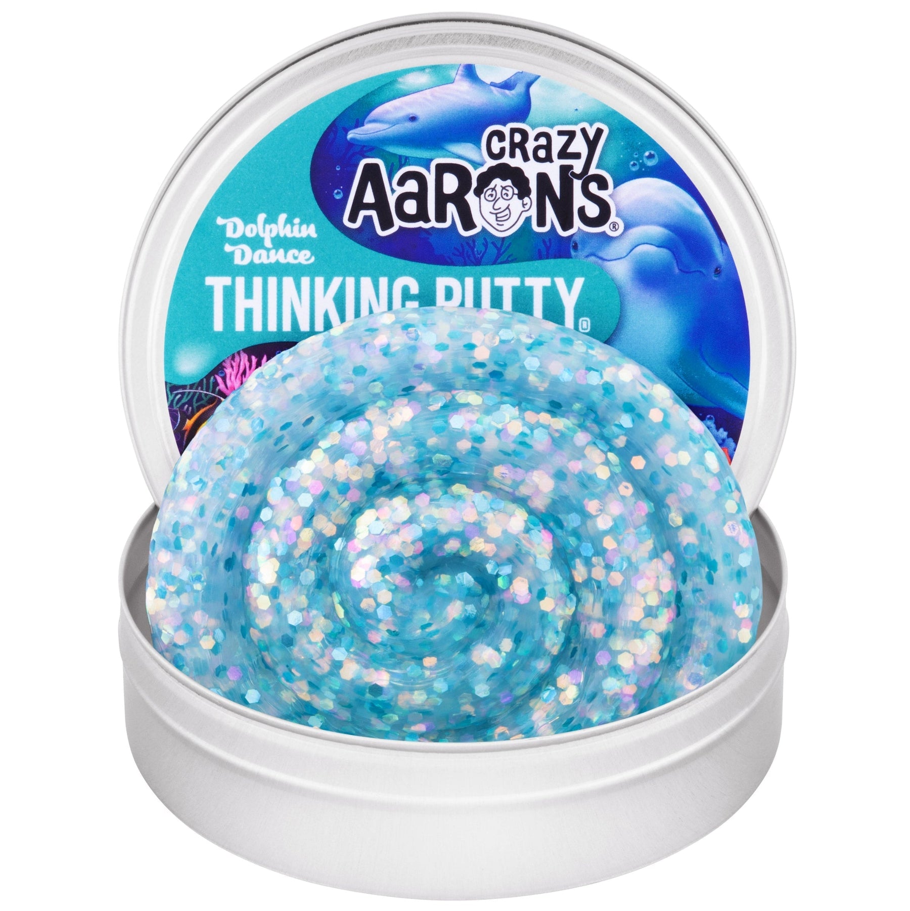 Dolphin Dance - 3.5" Thinking Putty Tin